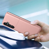 Samsung Galaxy S25 FE Suojakuori Card Slide Tummansininen