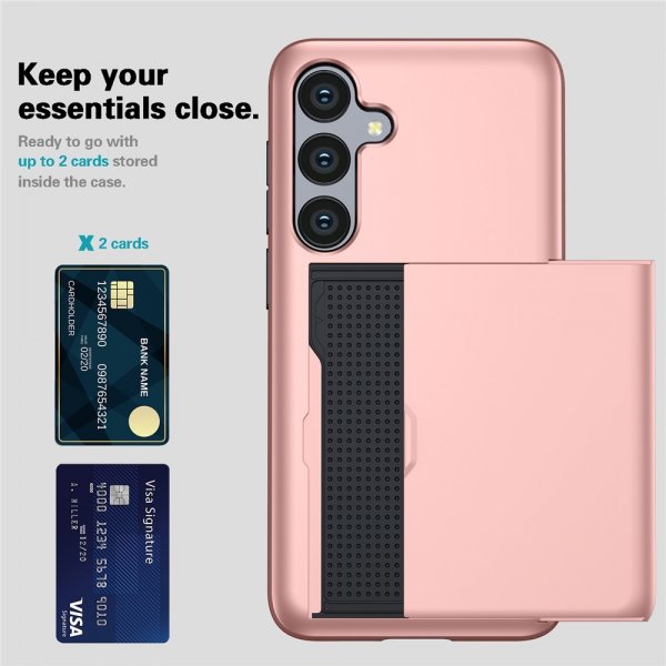 Samsung Galaxy S25 FE Kuori Korttilokero Tummanvihreä