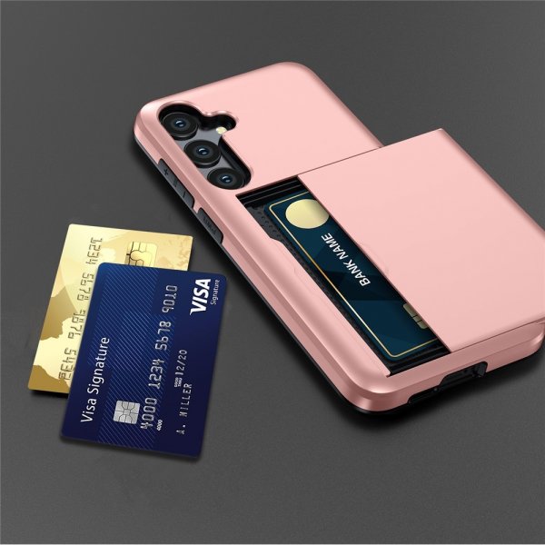Samsung Galaxy S25 FE Kuori Card Slide Musta