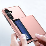 Samsung Galaxy S25 FE Kuori Card Slide Musta