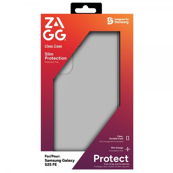 ZAGG Samsung Galaxy S25 FE Kuori Clear Case Läpinäkyvä
