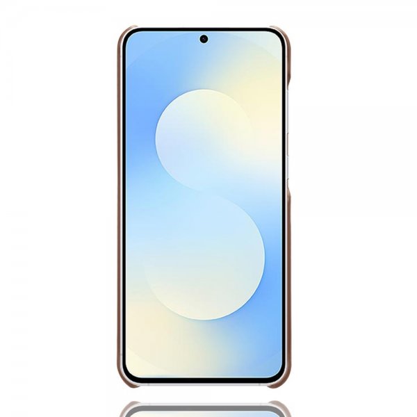 Samsung Galaxy S25 FE Suojakotelo, jossa kaksi korttipaikkaa, tummanruskea