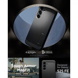 Spigen Samsung Galaxy S25 FE Suojakuori Tough Armor MagFit Musta