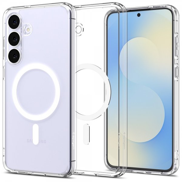 Spigen Samsung Galaxy S25 FE Kuori Ultra Hybrid MagFit Clear White