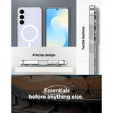 Spigen Samsung Galaxy S25 FE Kuori Ultra Hybrid MagFit Clear White