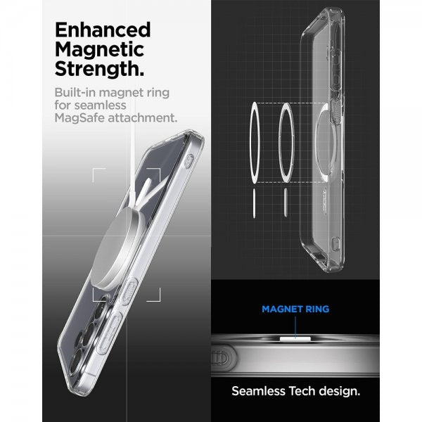 Spigen Samsung Galaxy S25 FE Kuori Ultra Hybrid MagFit Clear White