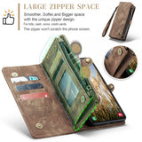 CaseMe Samsung Galaxy S25 -suojakotelo, 008 Series, irrotettava kuori, ruskea