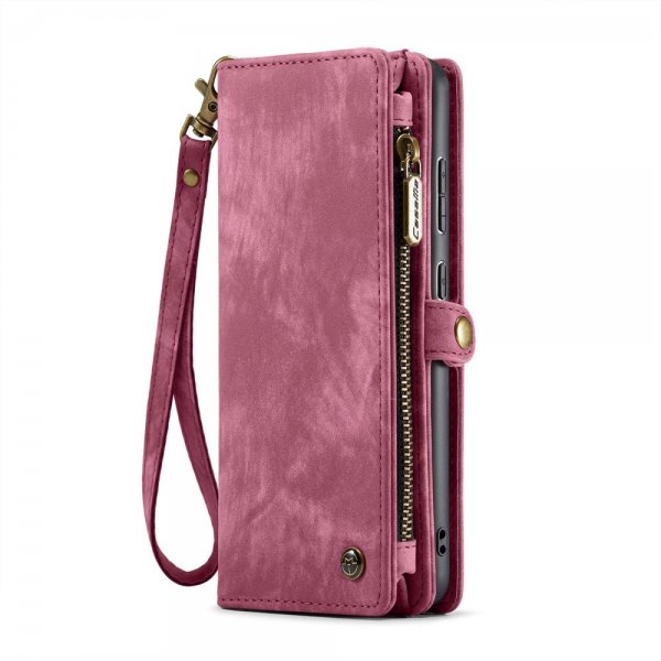 CaseMe Samsung Galaxy S25 -suojakotelo 008 Series, irrotettava kuori, punainen
