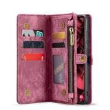 CaseMe Samsung Galaxy S25 -suojakotelo 008 Series, irrotettava kuori, punainen