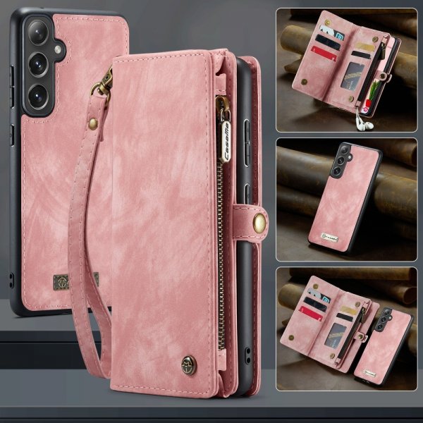 CaseMe Samsung Galaxy S25 -suojakotelo 008 Series, irrotettava kuori, vaaleanpunainen