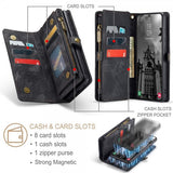 CaseMe Samsung Galaxy S25 -suojakotelo, 008 Series, irrotettava kuori, musta