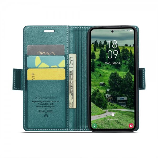 CaseMe Samsung Galaxy S24/S25 Kotelo 023 Series Vihreä