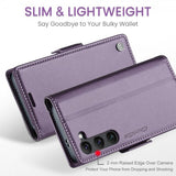 CaseMe Samsung Galaxy S24/S25 Kotelo 023 Series Violetti