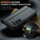 CaseMe Samsung Galaxy S24/S25 Kotelo 023 Series Musta