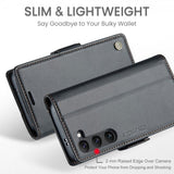 CaseMe Samsung Galaxy S24/S25 Kotelo 023 Series Musta