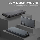 CaseMe Samsung Galaxy S24/S25 Kotelo 023 Series Musta