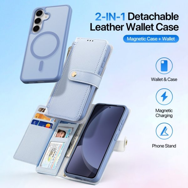 Dux Ducis Samsung Galaxy S25 -suojakotelo 2-in-1 Lawa Series MagSafe, sininen