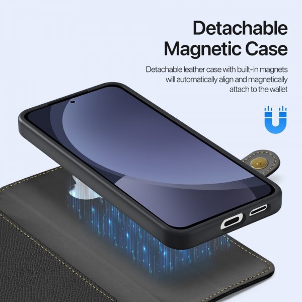 Dux Ducis Samsung Galaxy S25 -suojakotelo 2-in-1 Lawa Series MagSafe, musta