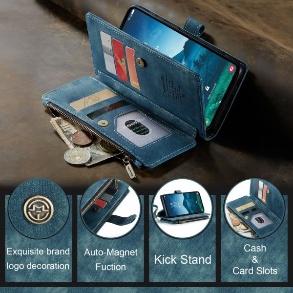 CaseMe Samsung Galaxy S24/S25 Kotelo C30 Series Sininen