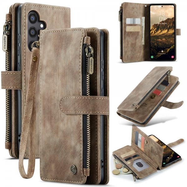 CaseMe Samsung Galaxy S24/S25 Kotelo C30 Series Ruskea