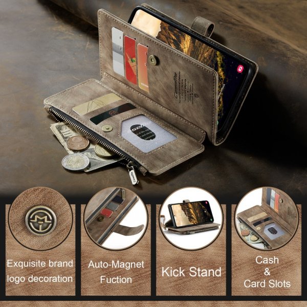 CaseMe Samsung Galaxy S24/S25 Kotelo C30 Series Ruskea