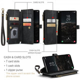 CaseMe Samsung Galaxy S24/S25 Kotelo C30-sarja Musta