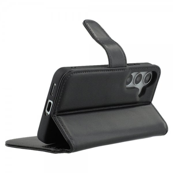 Nordic Covers Samsung Galaxy S24/Galaxy S25 Kotelo Essential Leather Raven Black