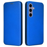 Samsung Galaxy S25 Kotelo Hiilikuitutekstuuri Sininen