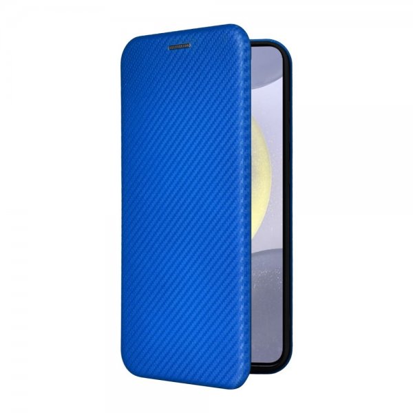 Samsung Galaxy S25 Kotelo Hiilikuitutekstuuri Sininen