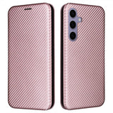 Samsung Galaxy S25 Kotelo Hiilikuitukuvio Ruusukulta