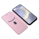 Samsung Galaxy S25 Kotelo Hiilikuitukuvio Ruusukulta