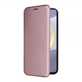Samsung Galaxy S25 Kotelo Hiilikuitukuvio Ruusukulta