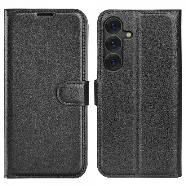 Samsung Galaxy S25 Kotelo Litsi Musta