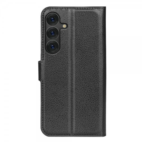 Samsung Galaxy S25 Kotelo Litsi Musta