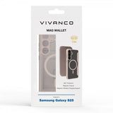 Vivanco Samsung Galaxy S25 -suojakotelo Mag Wallet Greige