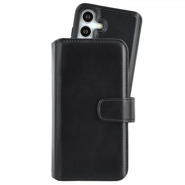 Nordic Covers Samsung Galaxy S24/Galaxy S25 MagLeather -kotelo, Raven Black