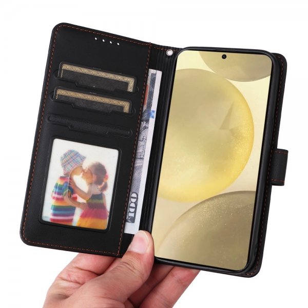 Betopnice Samsung Galaxy S25 -suojakotelo irrotettavalla kuorella 005 Musta