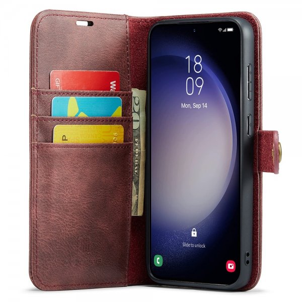 Dg.Ming Samsung Galaxy S25 -suojakotelo irrotettavalla kuorella, punainen