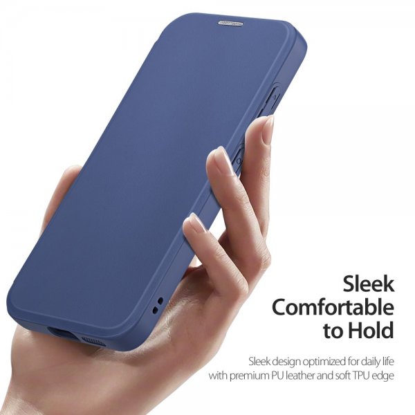 Dux Ducis Samsung Galaxy S25 Kotelo Skin X Pro Series Kickstand MagSafe Sininen