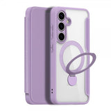 Dux Ducis Samsung Galaxy S25 Fodral Skin X Pro Series Jalusta MagSafe Violetti
