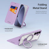 Dux Ducis Samsung Galaxy S25 Fodral Skin X Pro Series Jalusta MagSafe Violetti