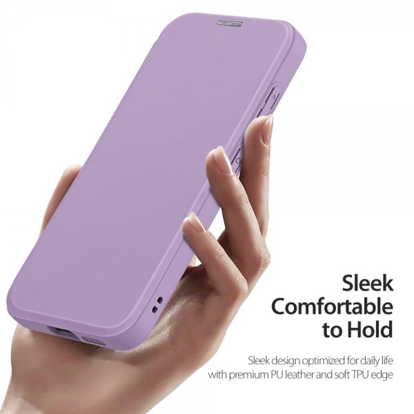 Dux Ducis Samsung Galaxy S25 Fodral Skin X Pro Series Jalusta MagSafe Violetti