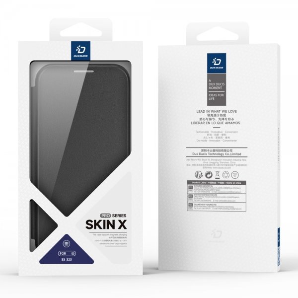 Dux Ducis Samsung Galaxy S25 -suojakotelo Skin X Pro Series MagSafe musta