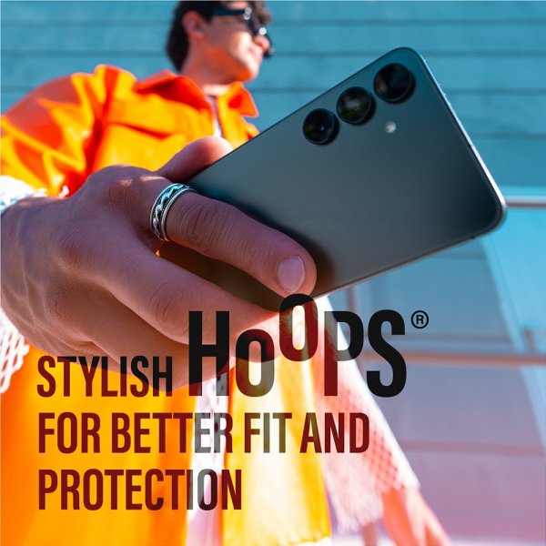 PanzerGlass Samsung Galaxy S25 -kameran suojalasi Hoops, läpinäkyvä