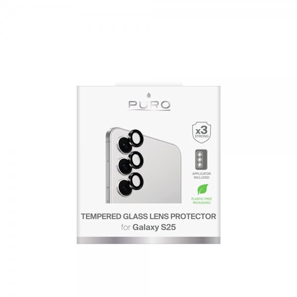 Puro Samsung Galaxy S25 Kameran suojalasi karkaistua lasia