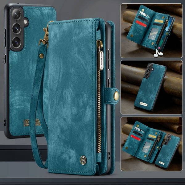 CaseMe Samsung Galaxy S25 Plus Fodral 008 Series Irrotettava Kuori Sininen