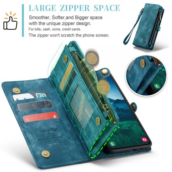 CaseMe Samsung Galaxy S25 Plus Fodral 008 Series Irrotettava Kuori Sininen