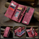 CaseMe Samsung Galaxy S25 Plus -suojakotelo 008 Series, irrotettava kuori, punainen