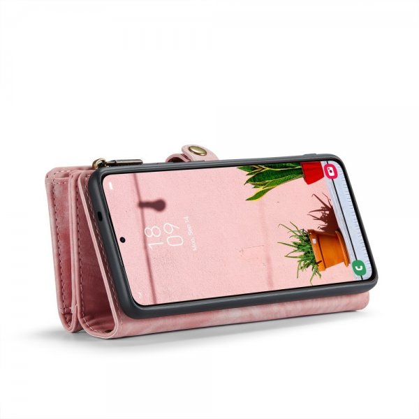 CaseMe Samsung Galaxy S25 Plus -suojakotelo, 008 Series, irrotettava kuori, pinkki