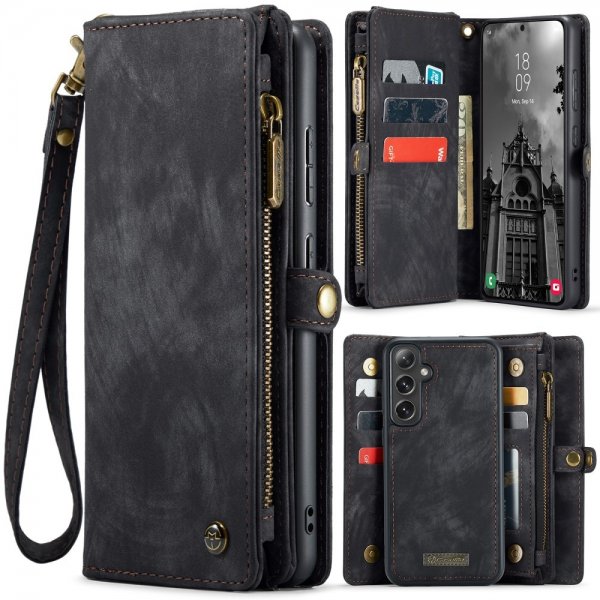 CaseMe Samsung Galaxy S25 Plus Fodral 008 Series Irrotettava Kuori Musta